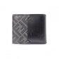 FENDI Zucca Bifold Wallet, Leather, Black, Men's, Gray, FF Logo