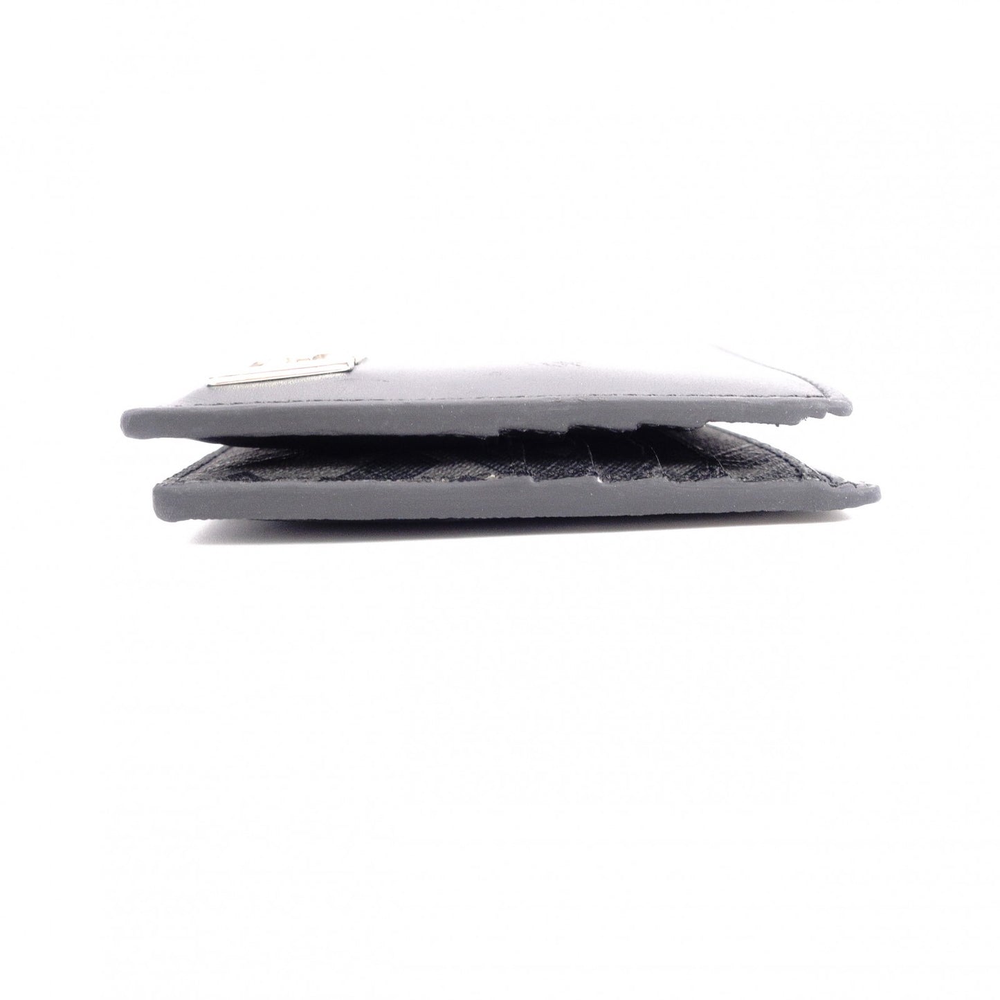 FENDI Zucca Bifold Wallet, Leather, Black, Men's, Gray, FF Logo
