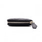 CHANEL Lambskin Coco Logo Matelassé Long Wallet, Leather, Black, Pull (Non-Genuine), Silver Hardware