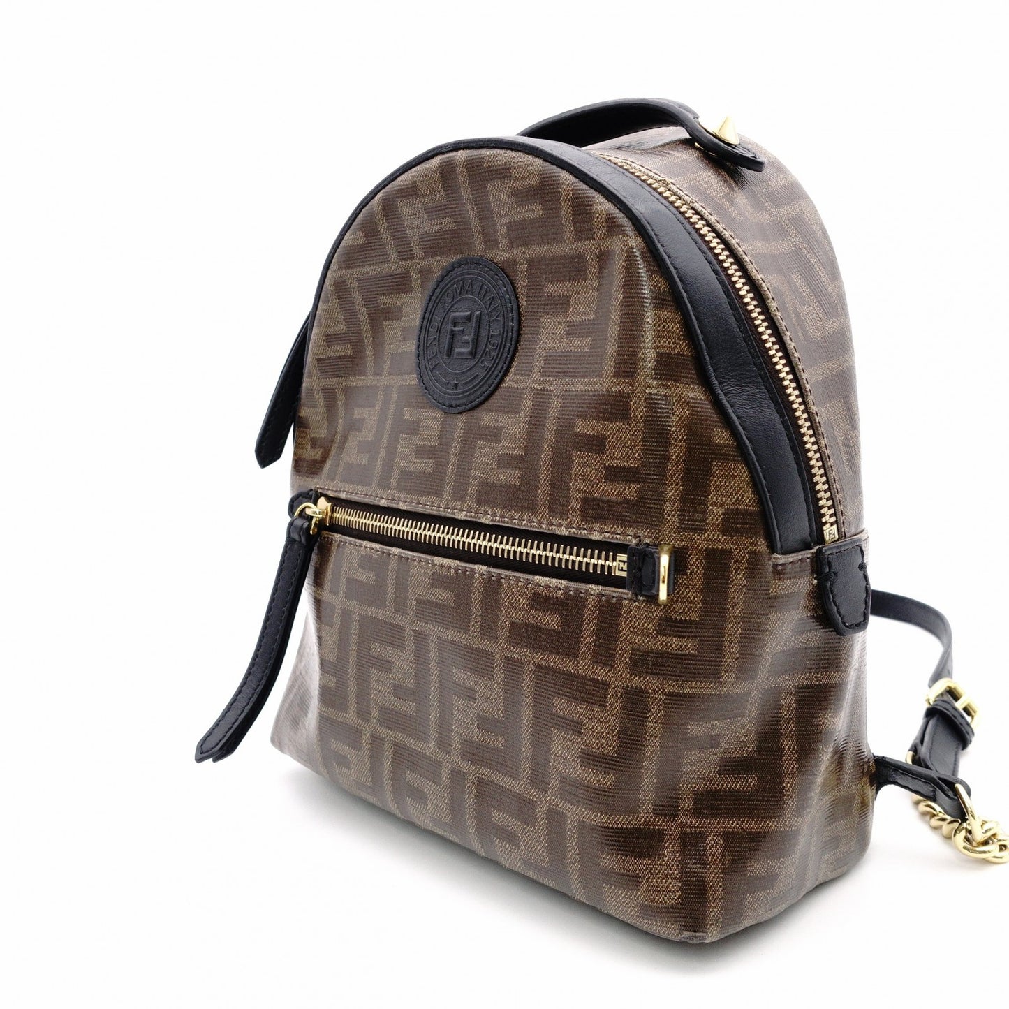 FENDI Mini Backpack Zucca Backpack Brown