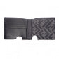 FENDI Zucca Bifold Wallet, Leather, Black, Men's, Gray, FF Logo