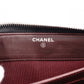 CHANEL Lambskin Coco Logo Matelassé Long Wallet, Leather, Black, Pull (Non-Genuine), Silver Hardware