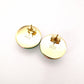 GUCCI Sherry Line Earrings, Metal and Plastic, Green and Red