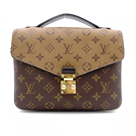 LOUIS VUITTON Pochette Métis MM Monogram Reverse Brown 2-Way