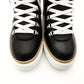 HERMES Flocon Ankle Boots Mouton Leather Mid Boots Black × Beige Size 37 Sneakers R801024