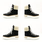 HERMES Flocon sneakers leather/Mouton black USED Women