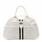 GOYARD Saint Jeanne GM Handbag White PVC Leather Boston Logo 7-11-789