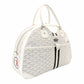 GOYARD Saint Jeanne GM Handbag White PVC Leather Boston Logo 7-11-789