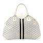 GOYARD Saint Jeanne GM Handbag White PVC Leather Boston Logo 7-11-789
