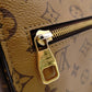 LOUIS VUITTON Pochette Métis MM Monogram Reverse Brown 2-Way