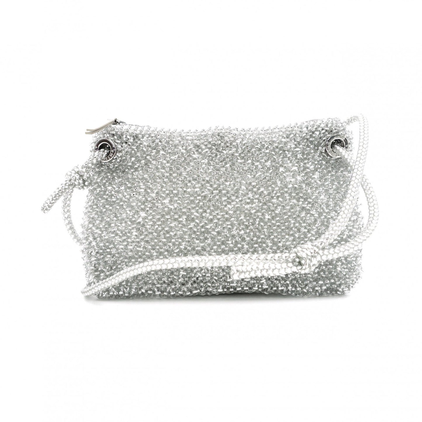 ANTEPRIMA Small Sempre Shoulder Bag, Chrome-Plated Iron, Clear