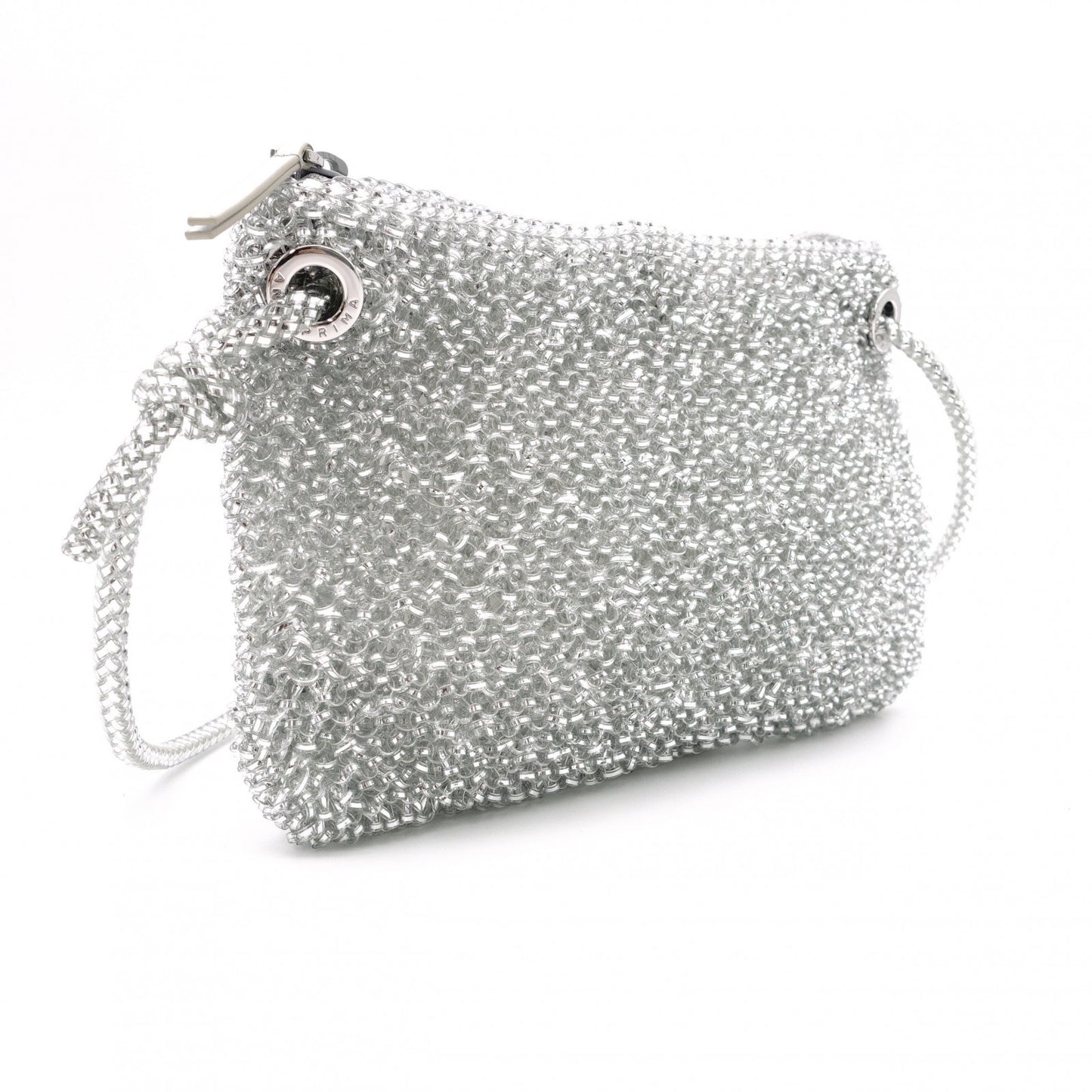 ANTEPRIMA Small Sempre Shoulder Bag, Chrome-Plated Iron, Clear