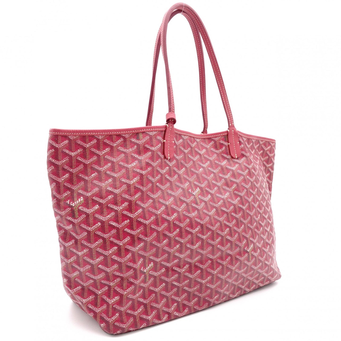 GOYARD Saint-Louis PM Tote Bag / PVC / Leather / Red / Includes Pouch