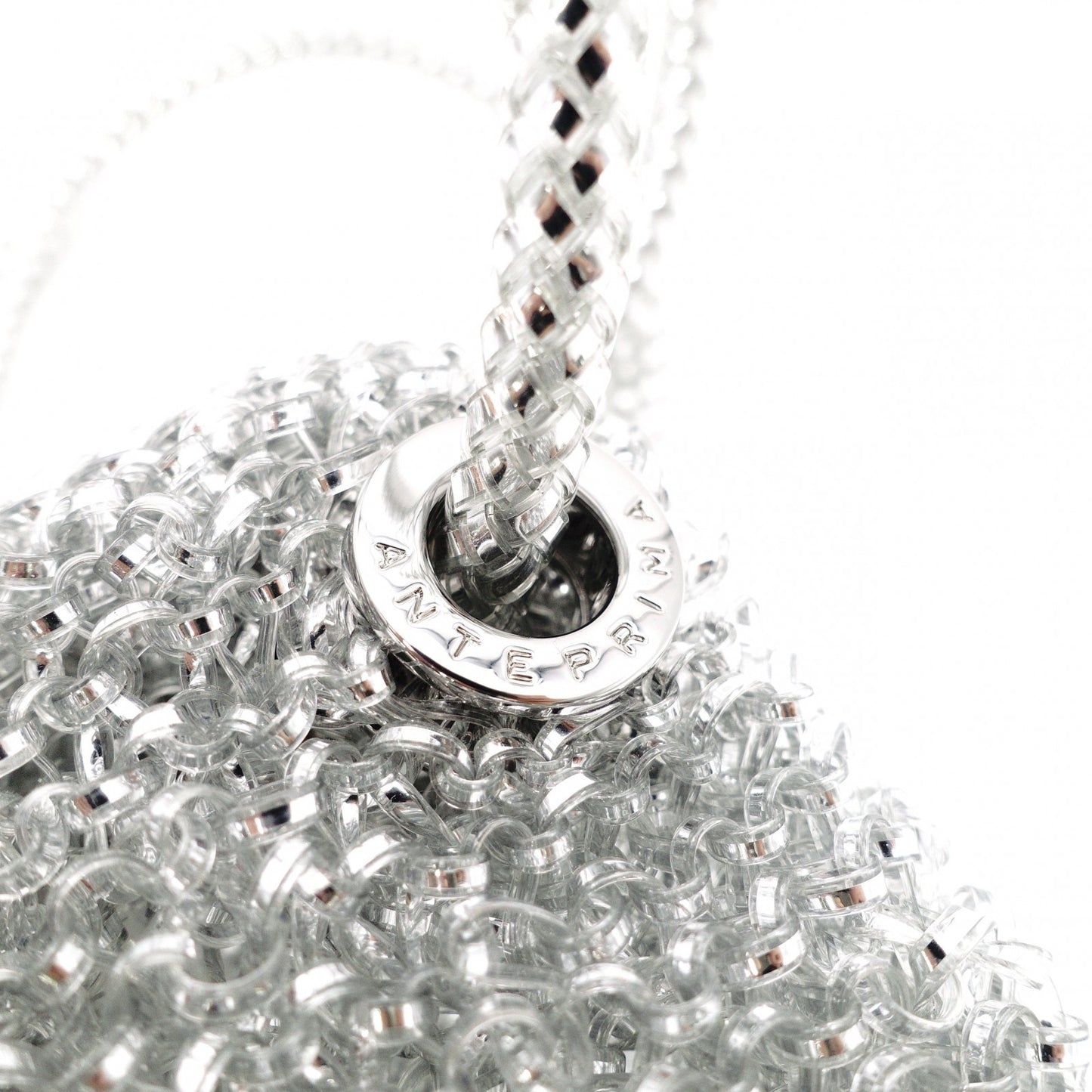 ANTEPRIMA Small Sempre Shoulder Bag, Chrome-Plated Iron, Clear