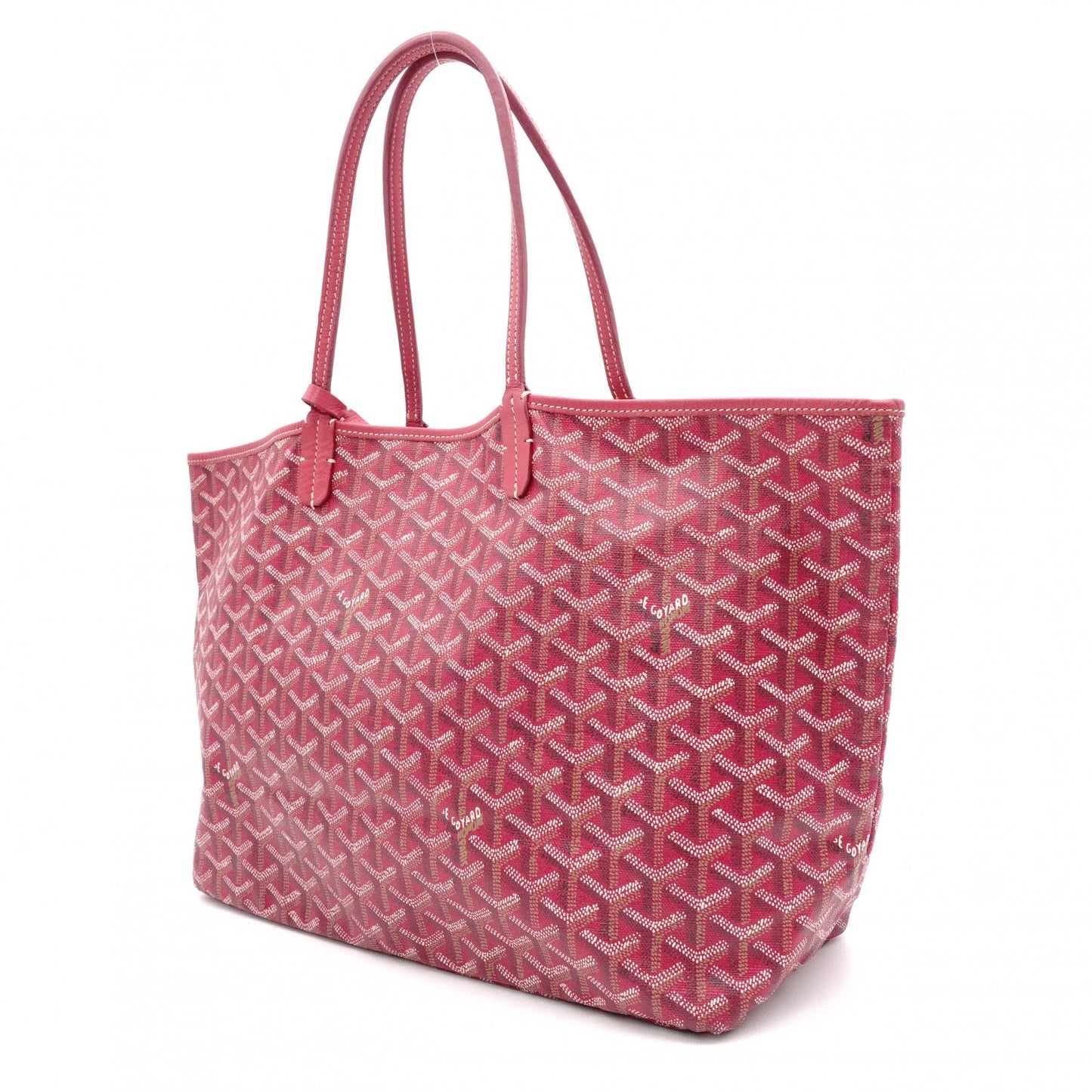 GOYARD Saint-Louis PM Tote Bag / PVC / Leather / Red / Includes Pouch