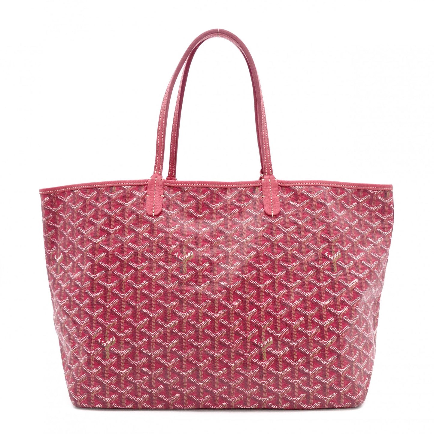 GOYARD Saint-Louis PM Tote Bag / PVC / Leather / Red / Includes Pouch