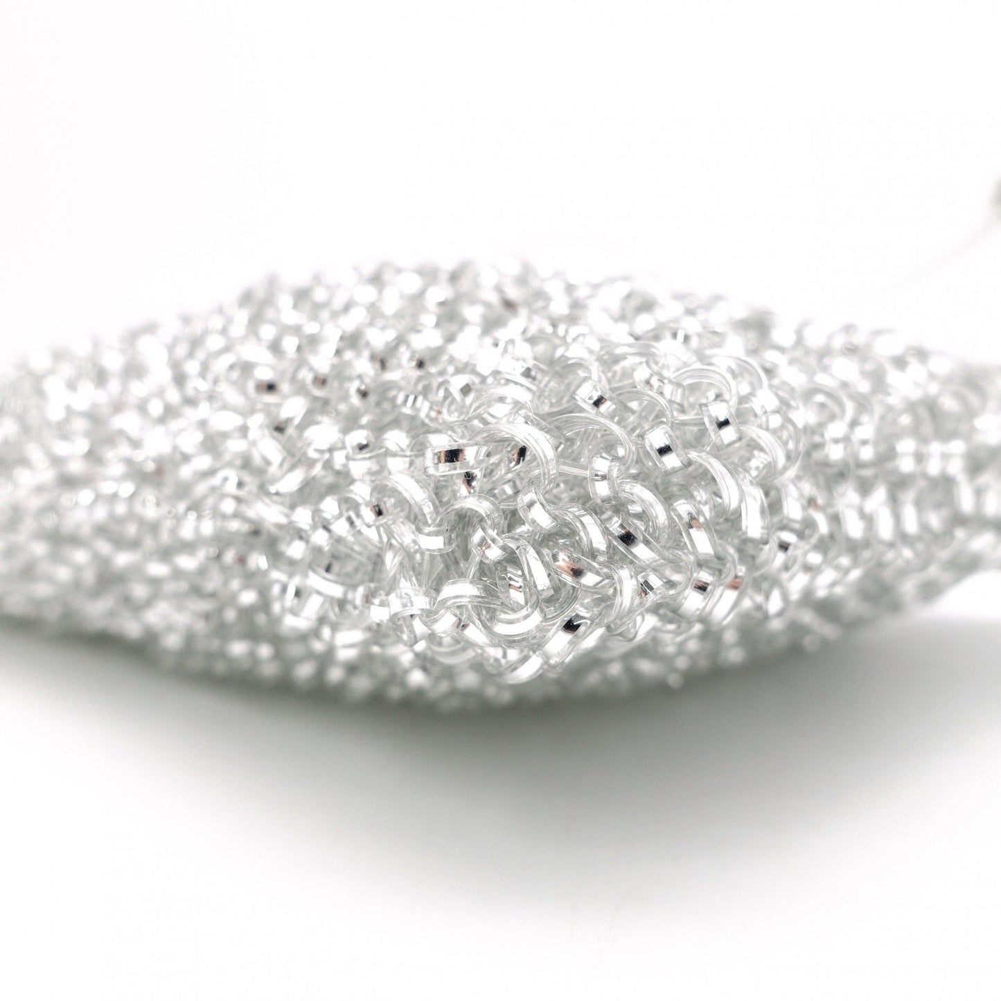 ANTEPRIMA Small Sempre Shoulder Bag, Chrome-Plated Iron, Clear