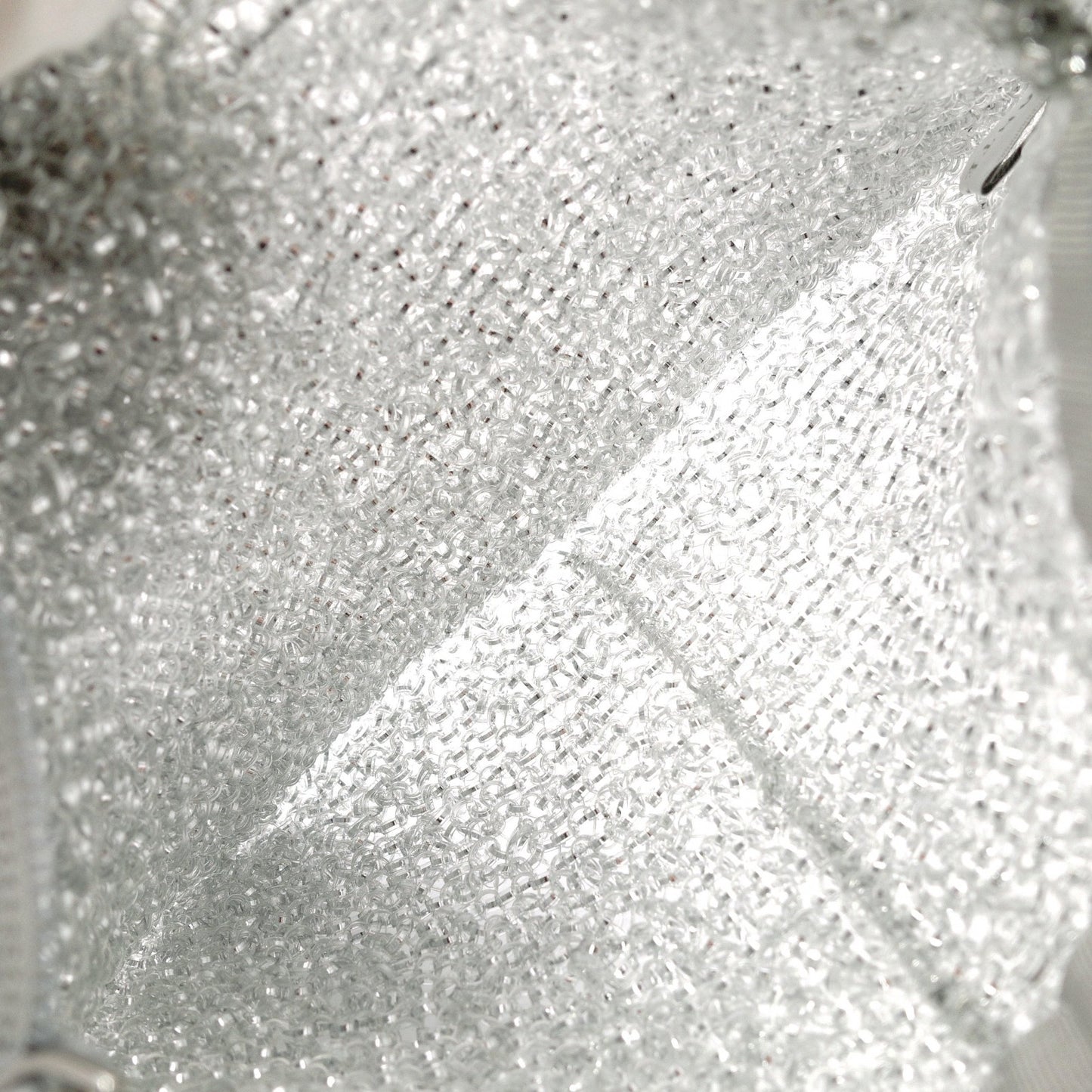 ANTEPRIMA Small Sempre Shoulder Bag, Chrome-Plated Iron, Clear