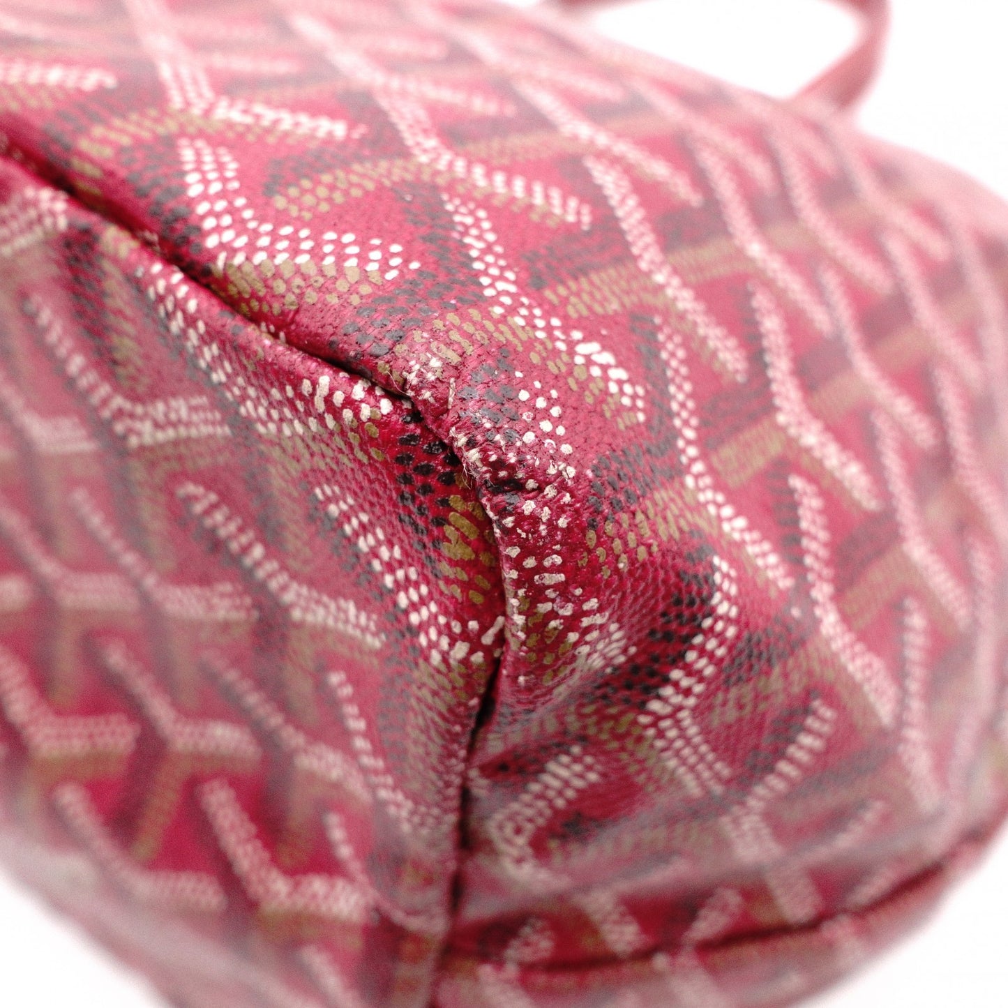 GOYARD Saint-Louis PM Tote Bag / PVC / Leather / Red / Includes Pouch