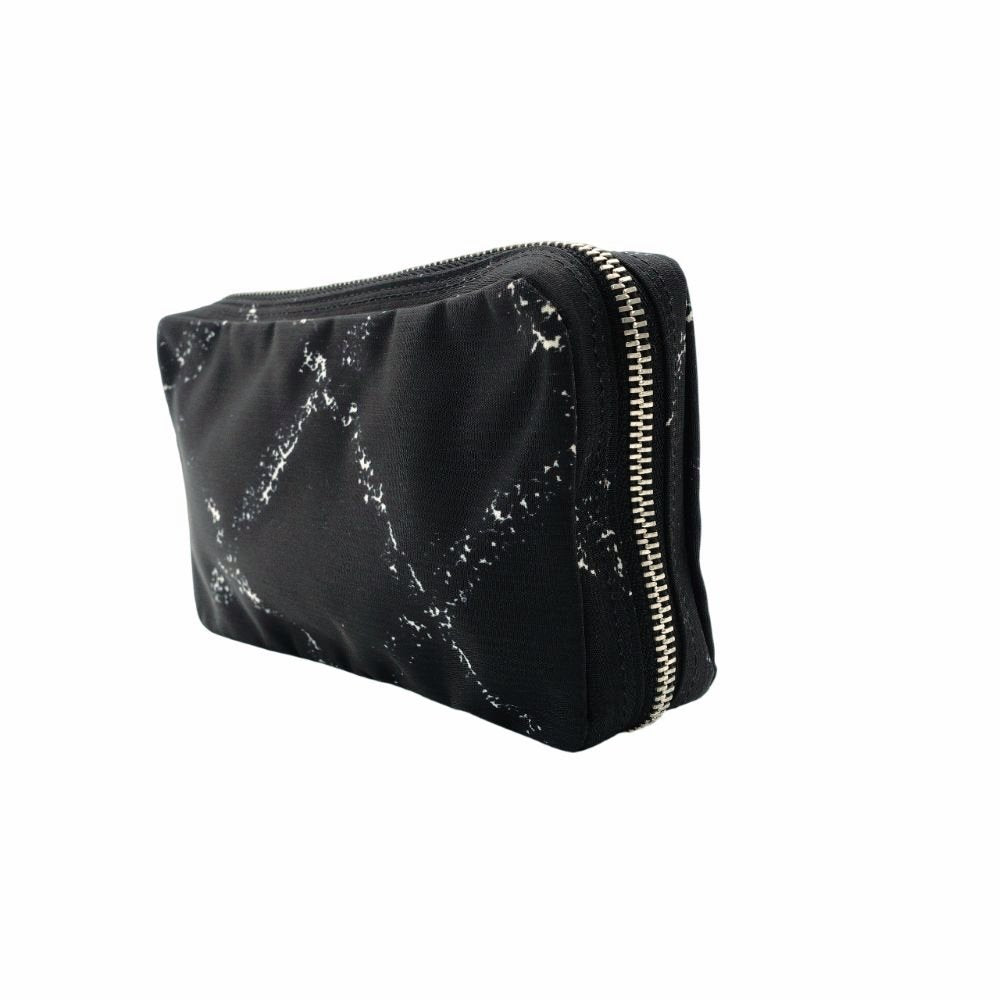 CHANEL Travel Line Pouch Black Nylon Accessory Pouch Black 7-12-639
