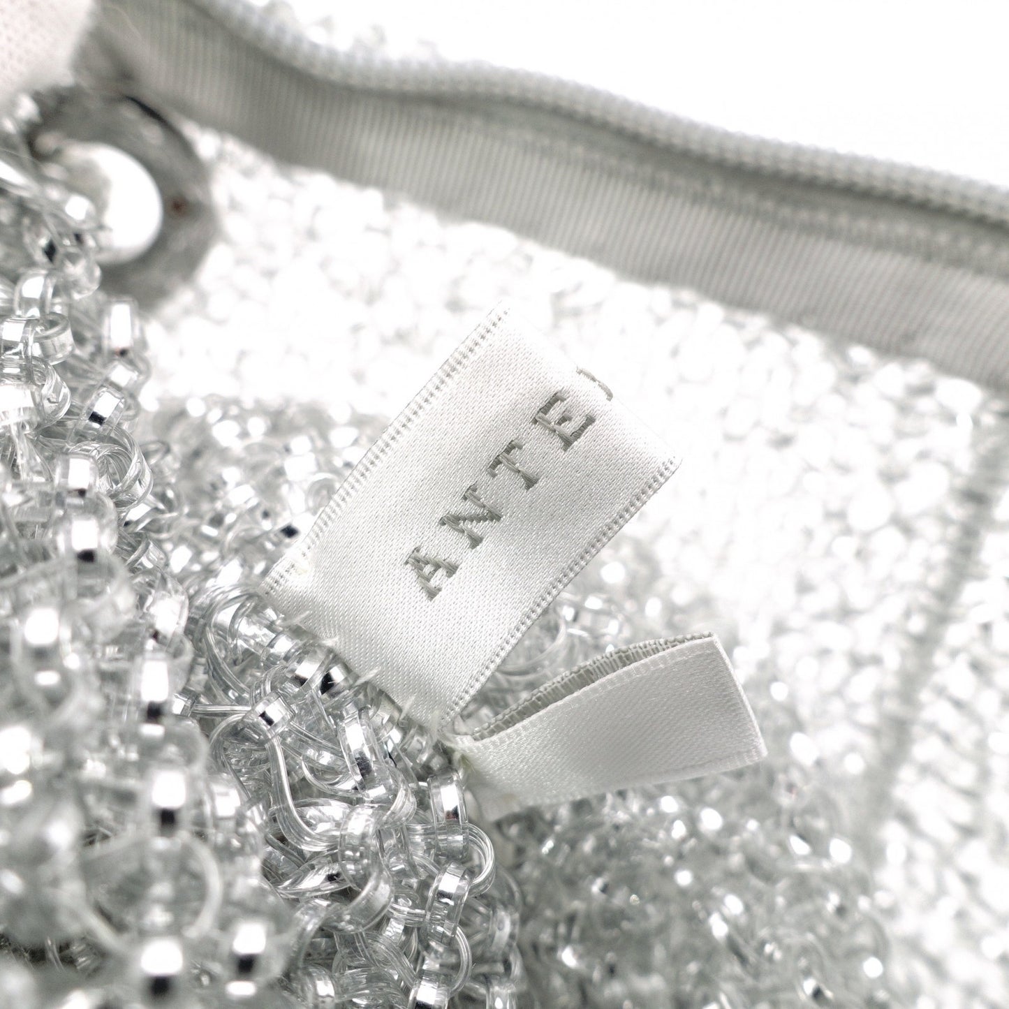 ANTEPRIMA Small Sempre Shoulder Bag, Chrome-Plated Iron, Clear