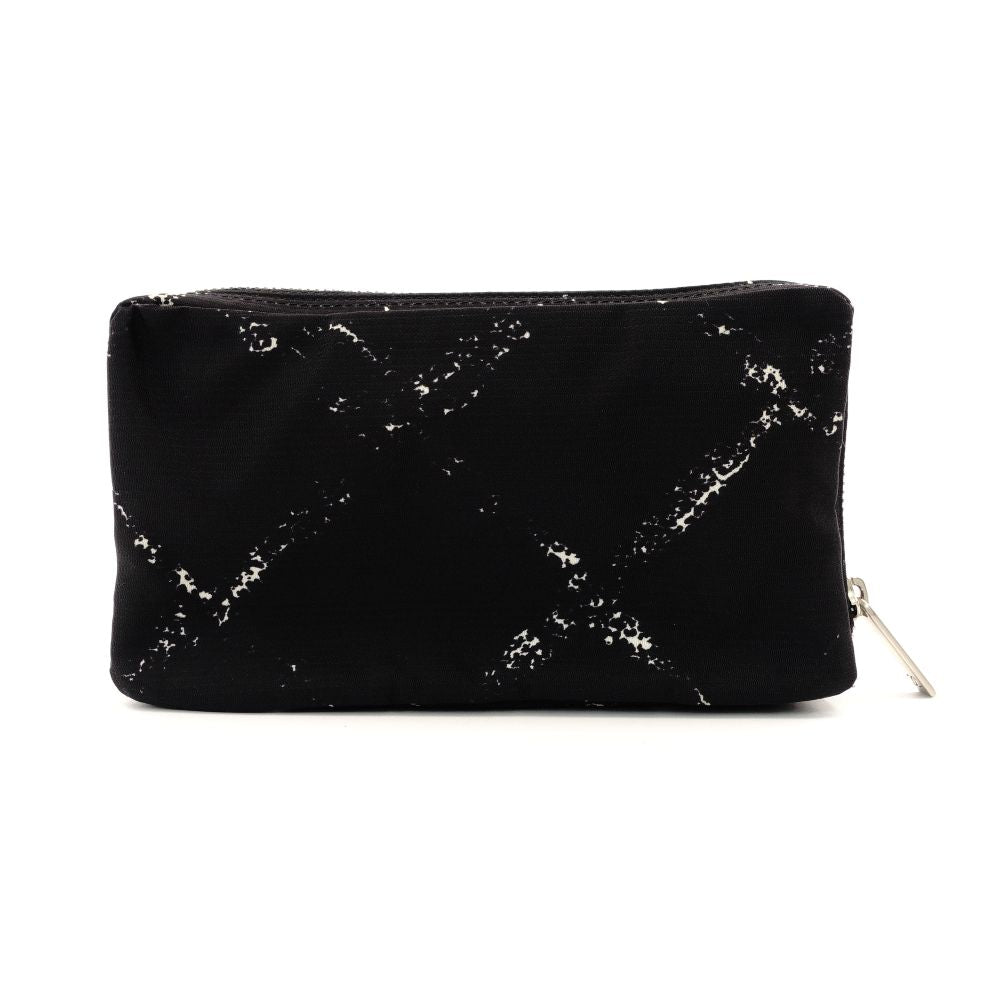 CHANEL Travel Line Pouch Black Nylon Accessory Pouch Black 7-12-639