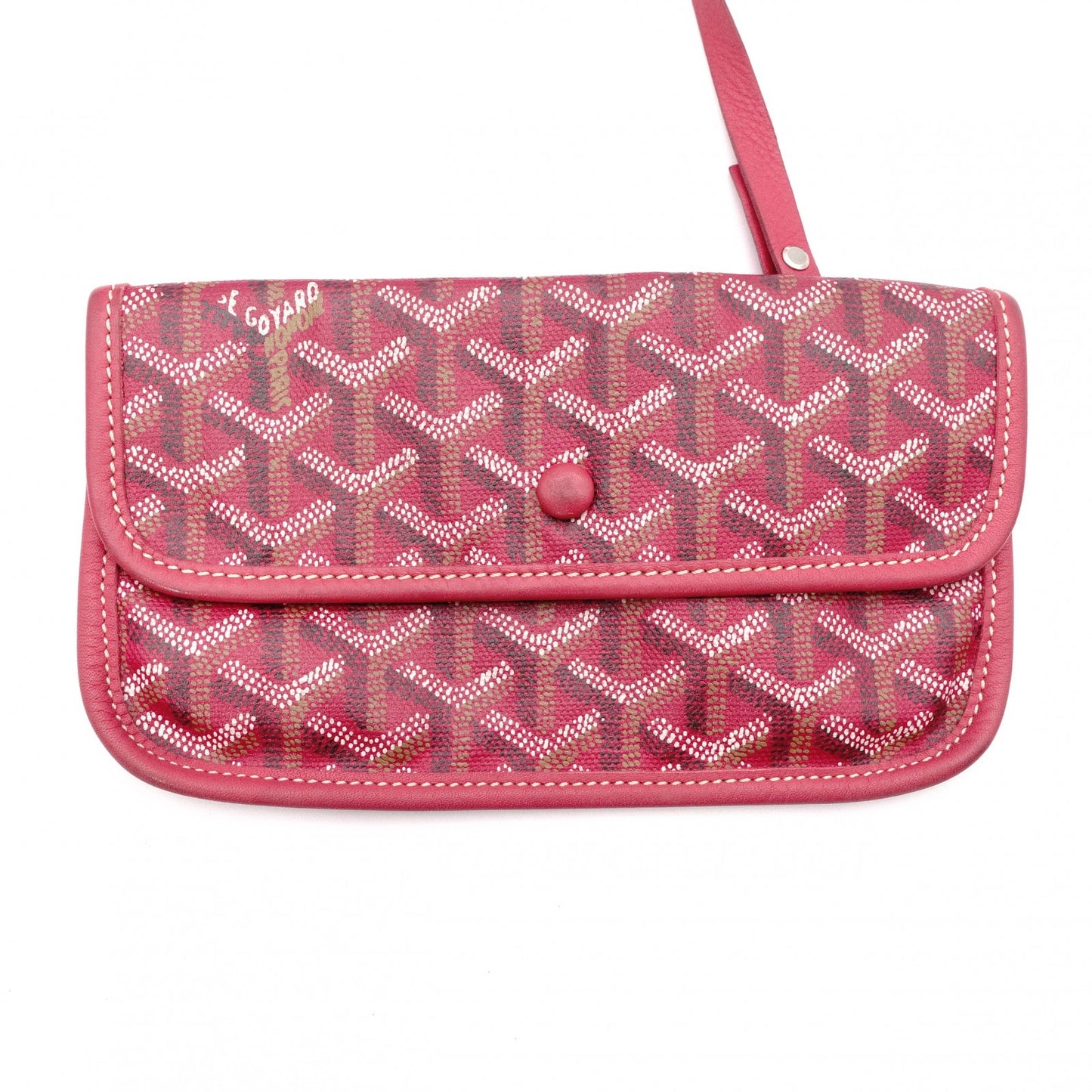 GOYARD Saint-Louis PM Tote Bag / PVC / Leather / Red / Includes Pouch