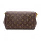 LOUIS VUITTON Favorite MM Monogram Canvas Shoulder Bag, PVC/Leather, Brown