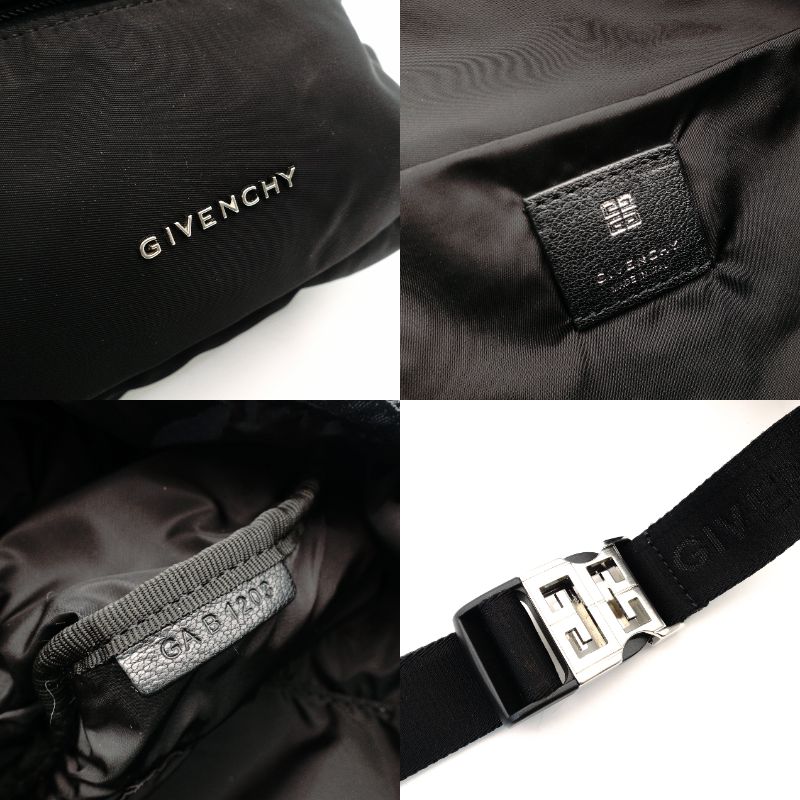 GIVENCHY Body Bag Black Nylon Black Men's Waist Bag Shoulder 7-12-458