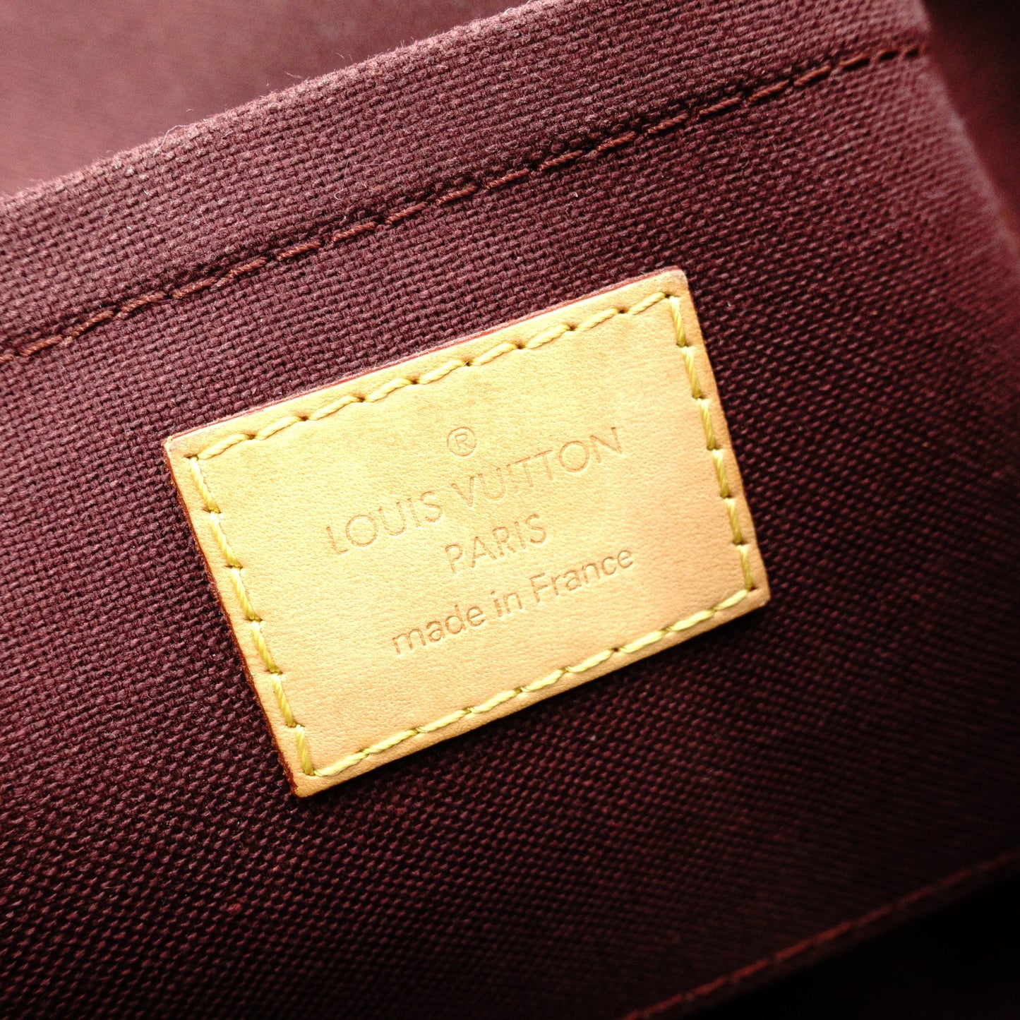 LOUIS VUITTON Favorite MM Monogram Canvas Shoulder Bag, PVC/Leather, Brown