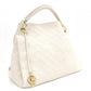 LOUIS VUITTON Artzy Monogram Empreinte Shoulder Bag, Leather, White