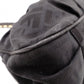 FENDI Mia Chain Bag Zucca Shoulder Bag Nylon/Cotton Black FF Logo