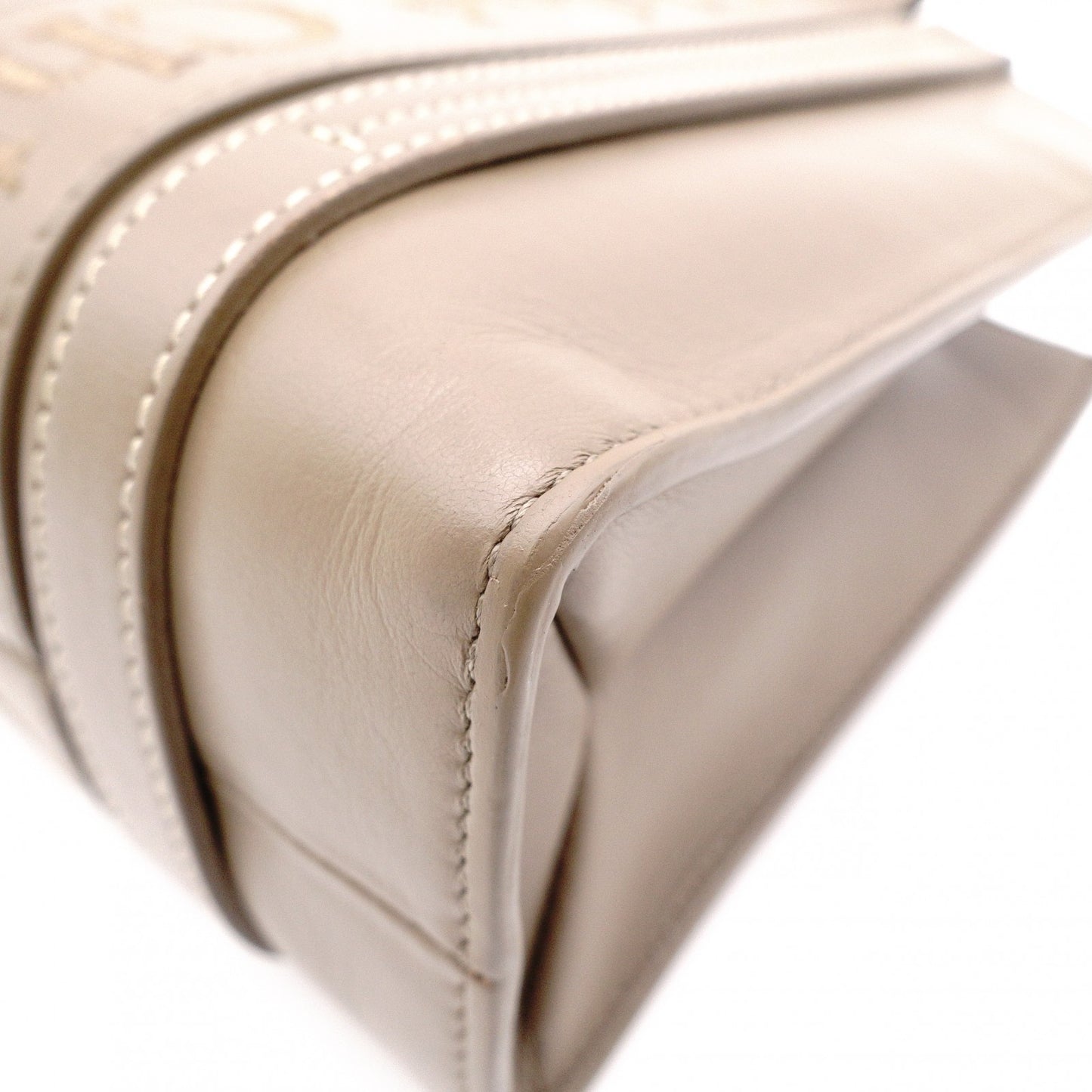 Chloe Woody Shoulder Bag, Leather, Brown, 2-Way Handbag