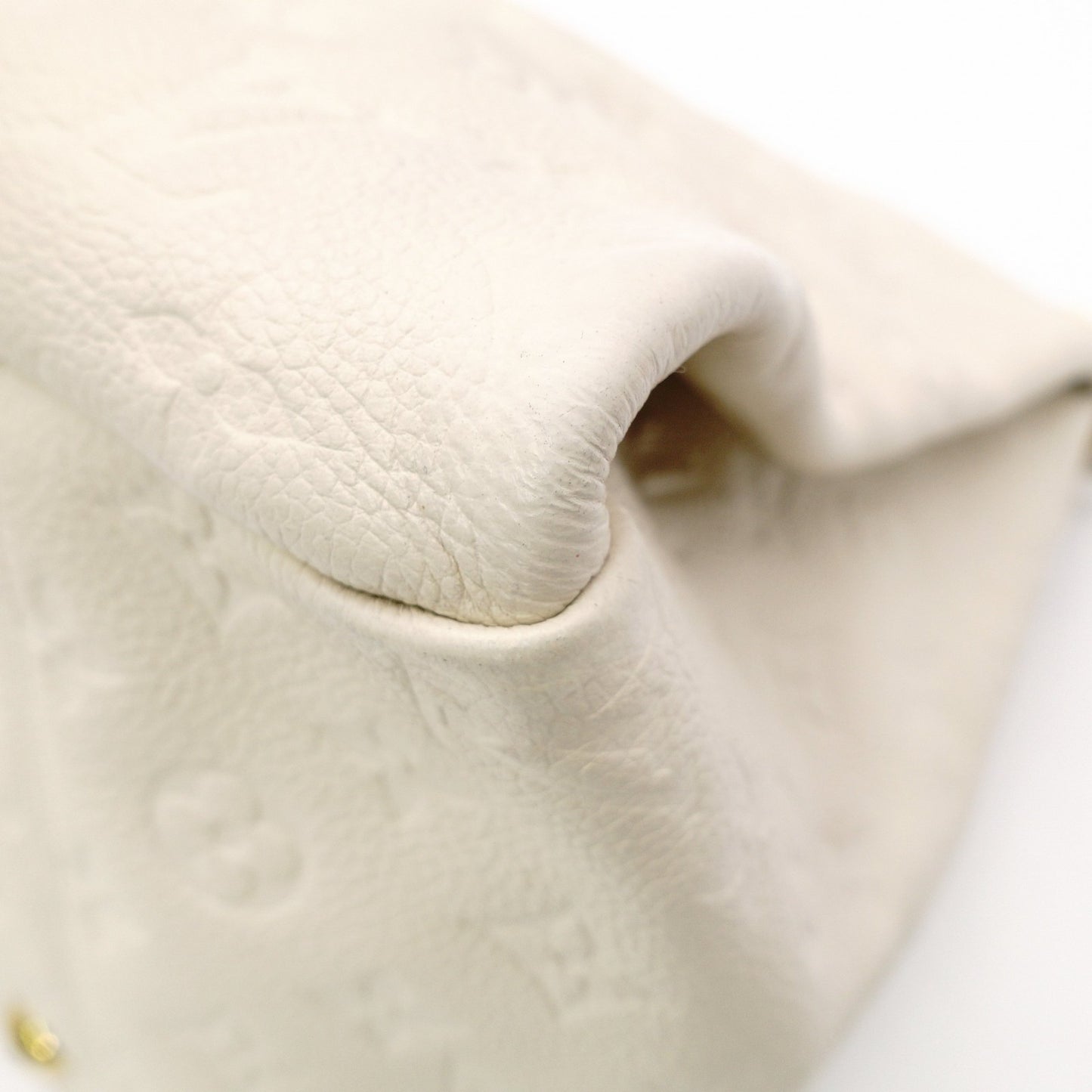 LOUIS VUITTON Artzy Monogram Empreinte Shoulder Bag, Leather, White