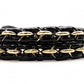 FENDI Mia Chain Bag Zucca Shoulder Bag Nylon/Cotton Black FF Logo