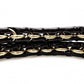 FENDI Mia Chain Bag Zucca Shoulder Bag Nylon/Cotton Black FF Logo
