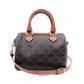 CELINE Triomphe Handbag, 2-Way Shoulder Bag, PVC/Leather, Brown, Women's