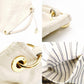 LOUIS VUITTON Artzy Monogram Empreinte Shoulder Bag, Leather, White