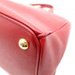 PRADA Galleria Saffiano Leather Handbag, Red, 2-Way, Triangle Logo