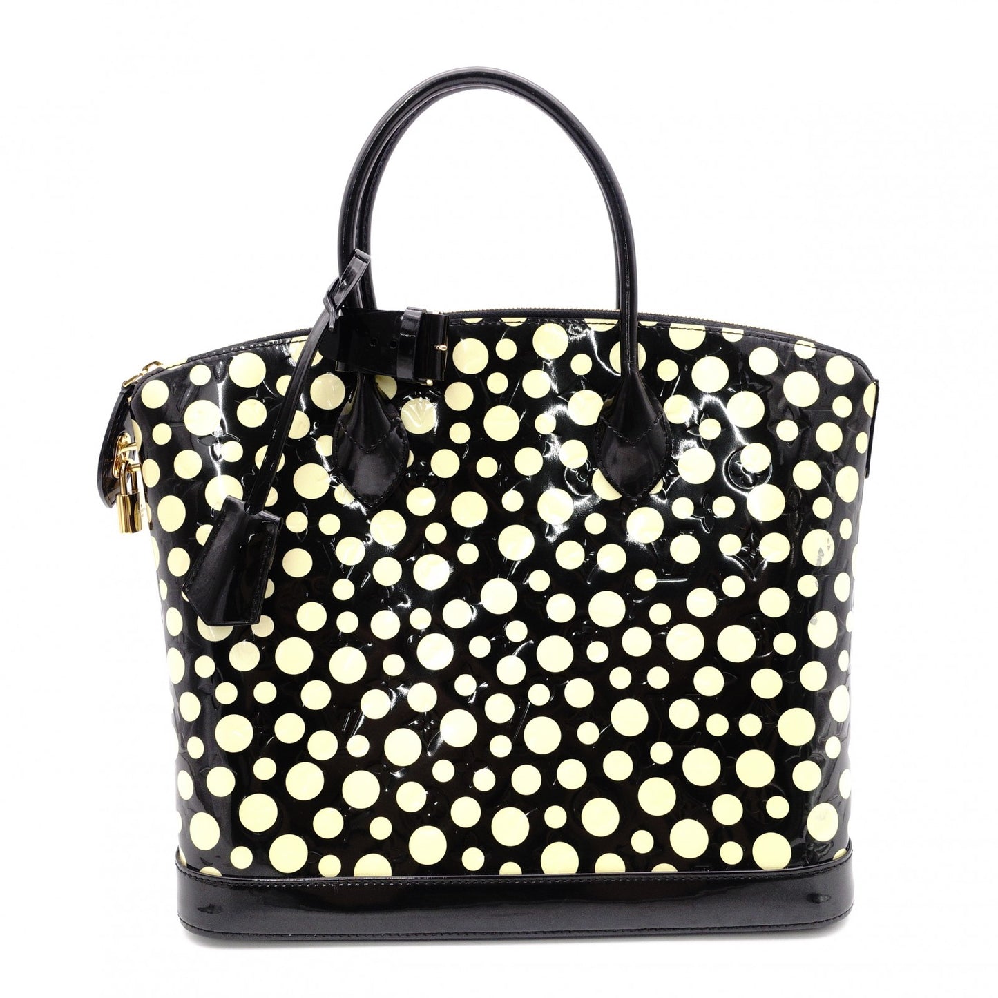 LOUIS VUITTON Lockit MM Vernis Dot Infinity Tote Bag
