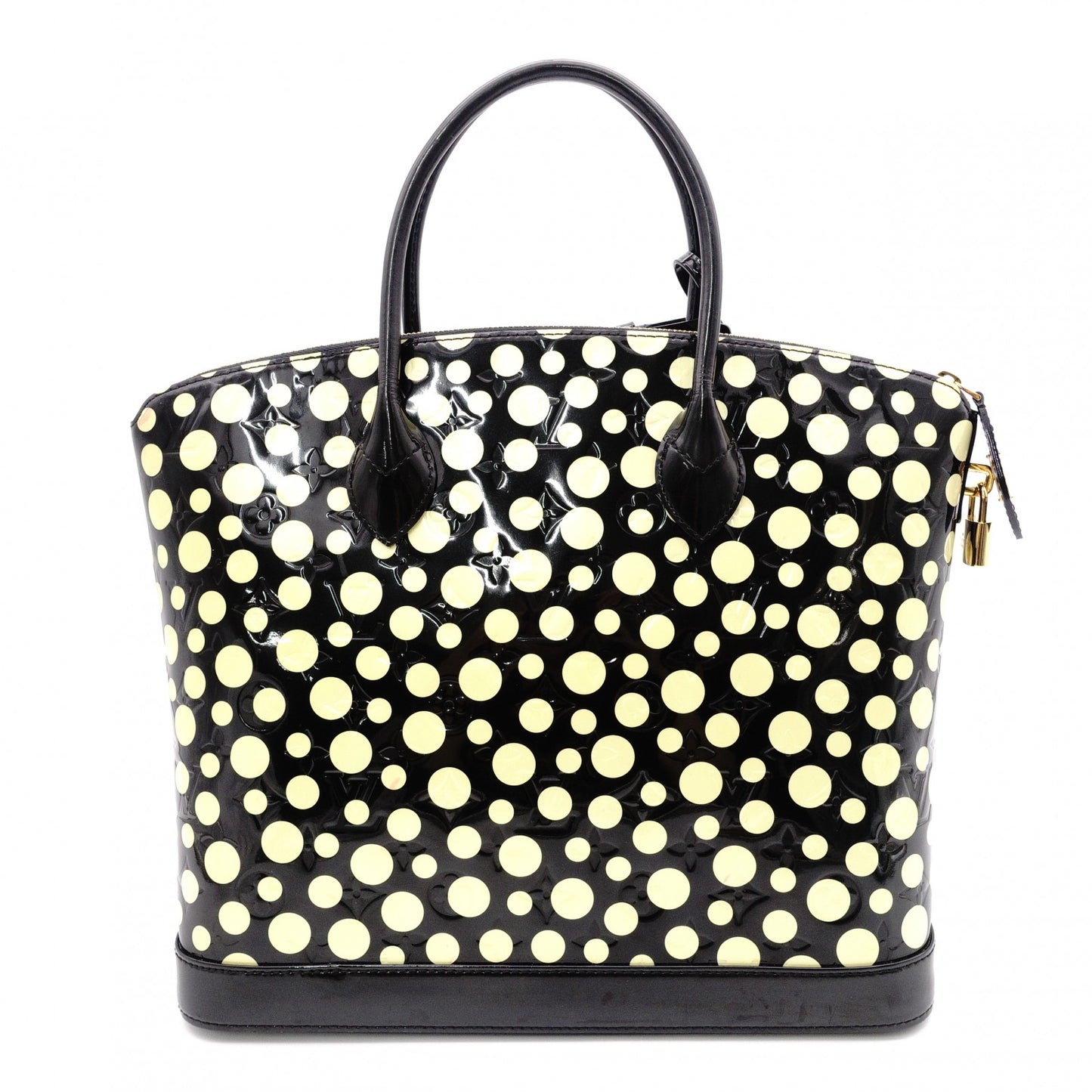 LOUIS VUITTON Lockit MM Vernis Dot Infinity Tote Bag