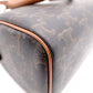 CELINE Triomphe Handbag, 2-Way Shoulder Bag, PVC/Leather, Brown, Women's