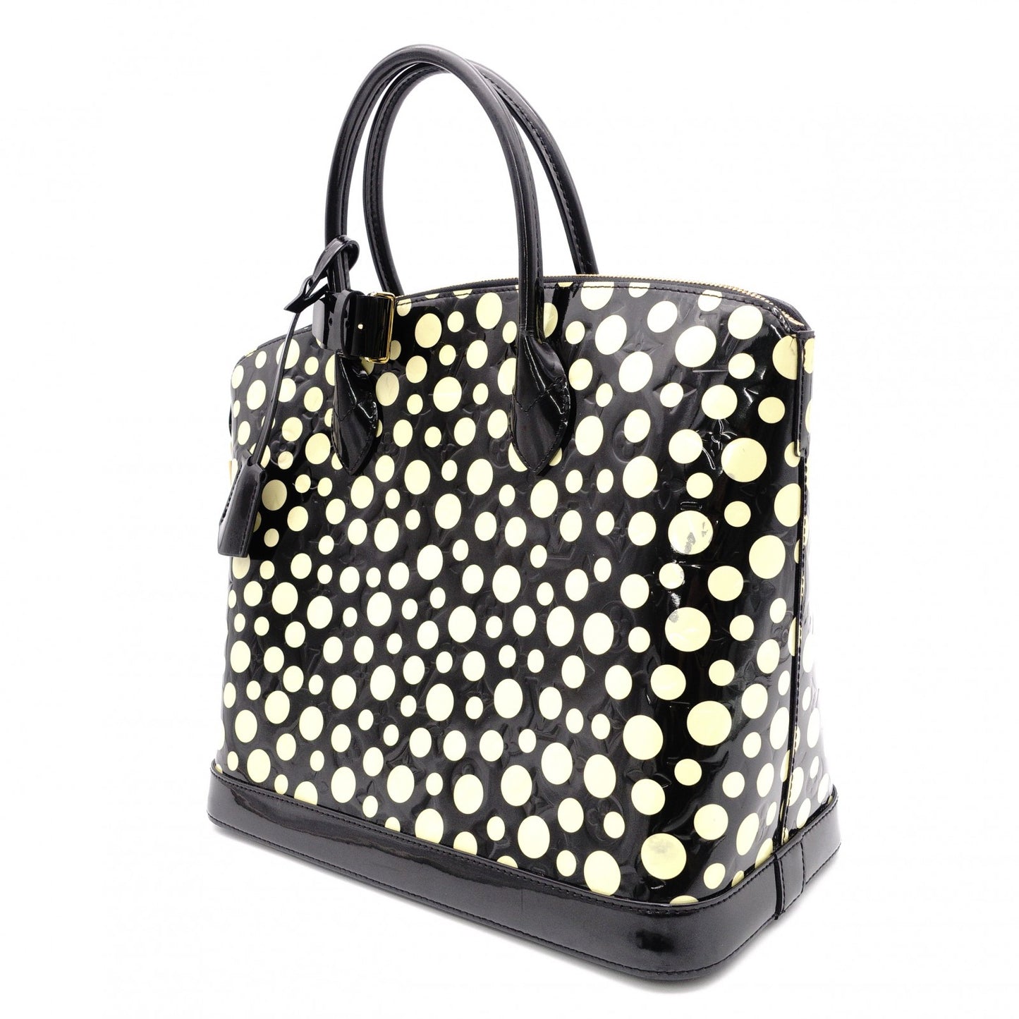 LOUIS VUITTON Lockit MM Vernis Dot Infinity Tote Bag