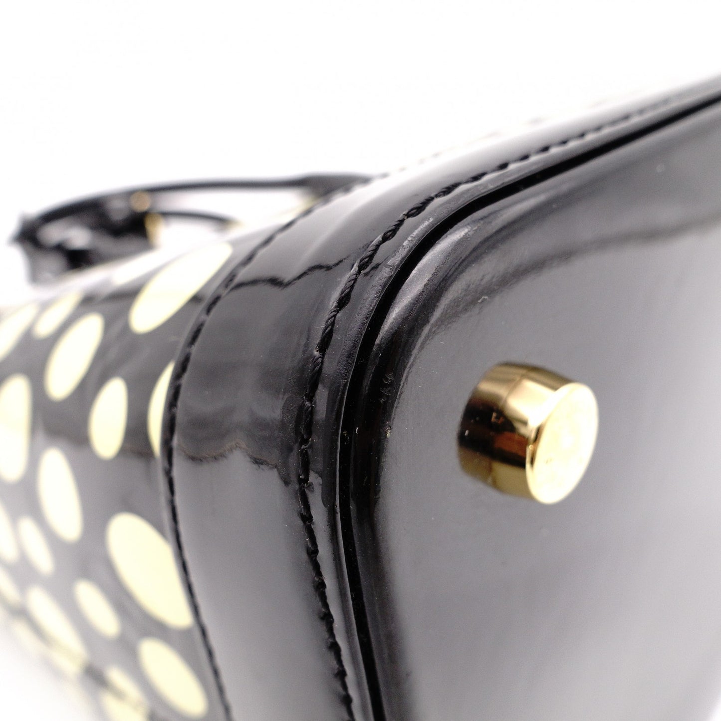 LOUIS VUITTON Lockit MM Vernis Dot Infinity Tote Bag