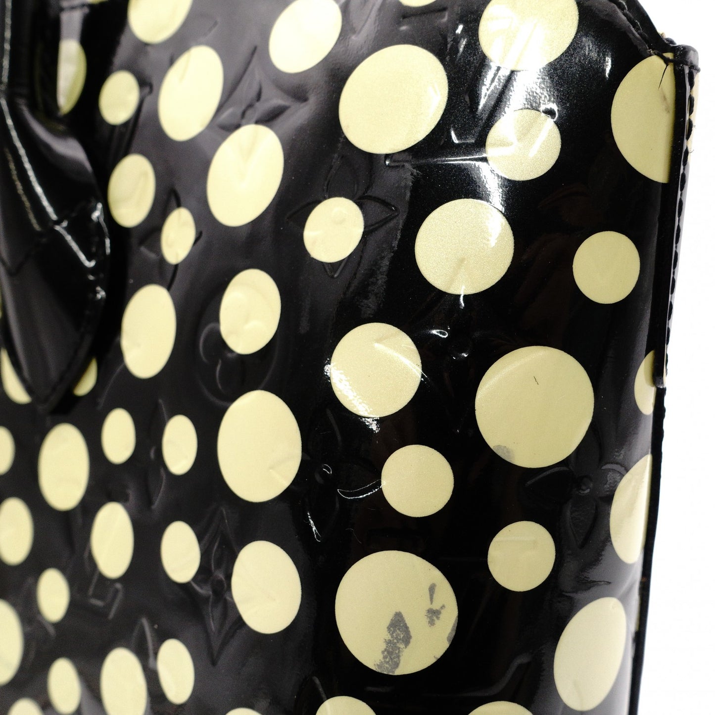 LOUIS VUITTON Lockit MM Vernis Dot Infinity Tote Bag