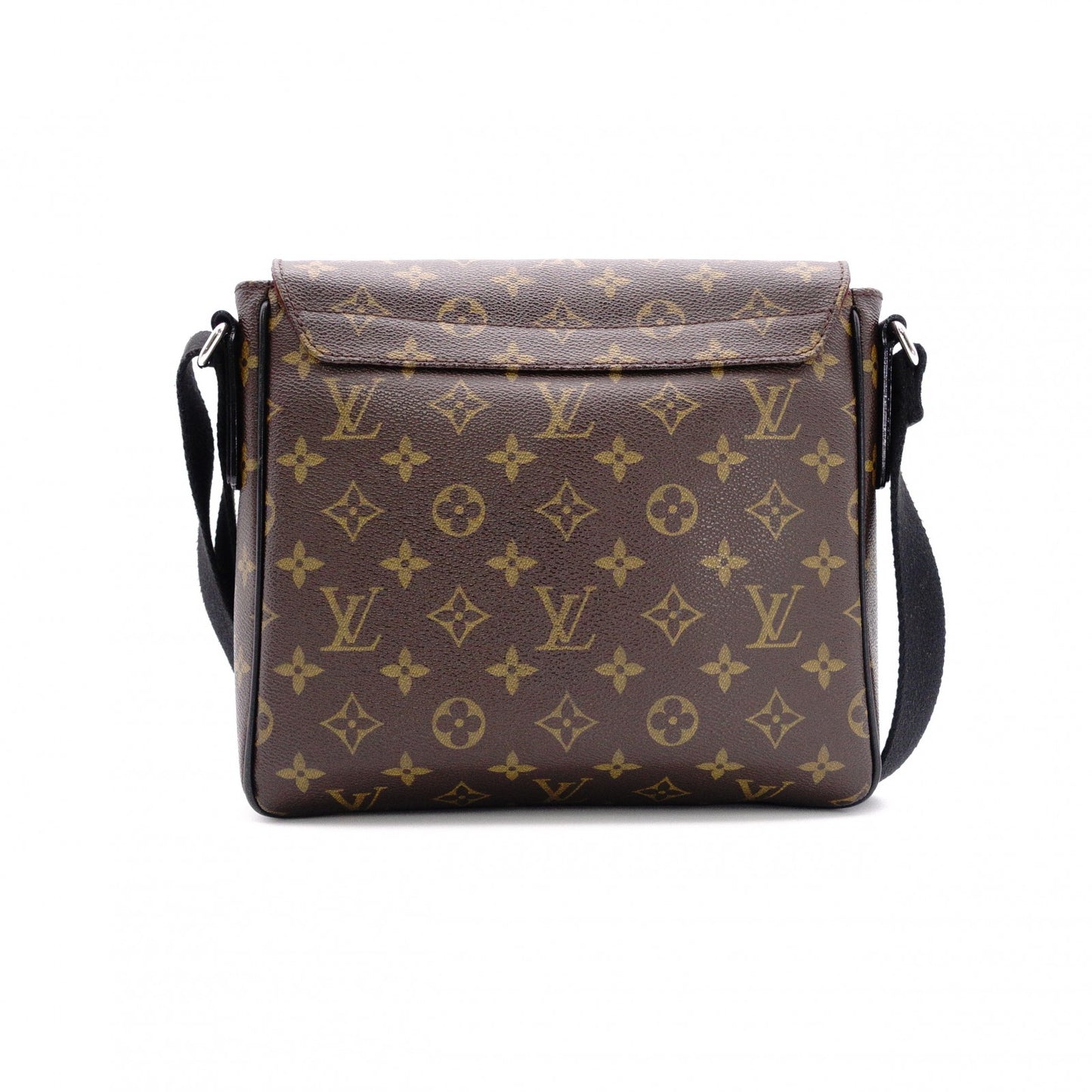 LOUIS VUITTON District Monogram Makassar Shoulder Bag, PVC/Leather, Brown, Men's