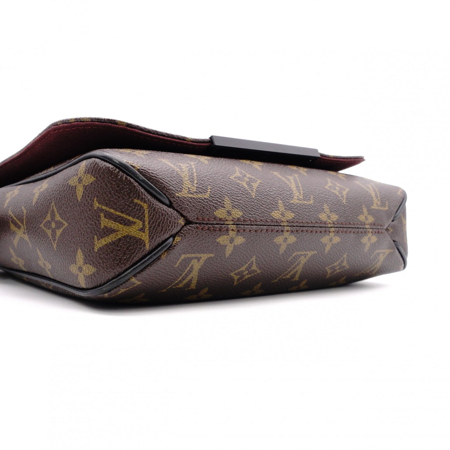 LOUIS VUITTON District Monogram Makassar Shoulder Bag, PVC/Leather, Brown, Men's