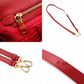 PRADA Galleria Saffiano Leather Handbag, Red, 2-Way, Triangle Logo