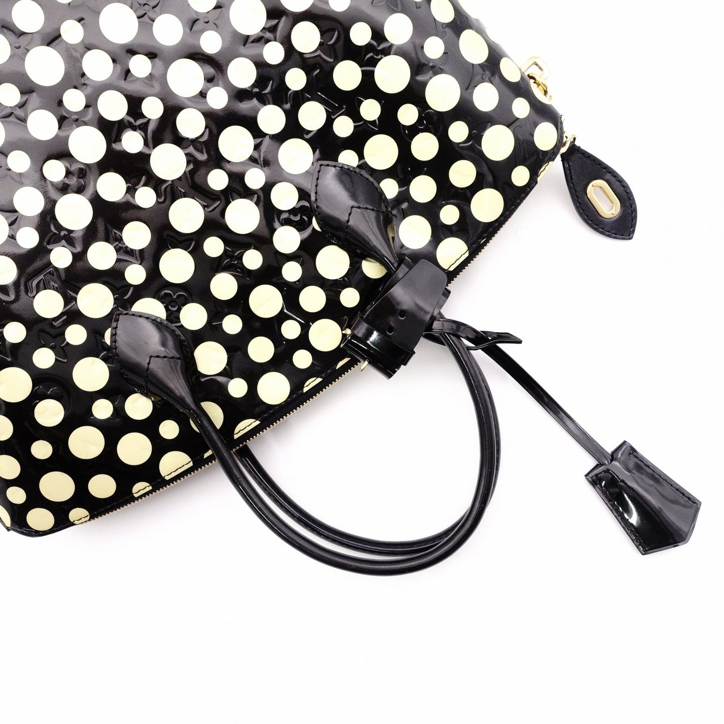 LOUIS VUITTON Lockit MM Vernis Dot Infinity Tote Bag