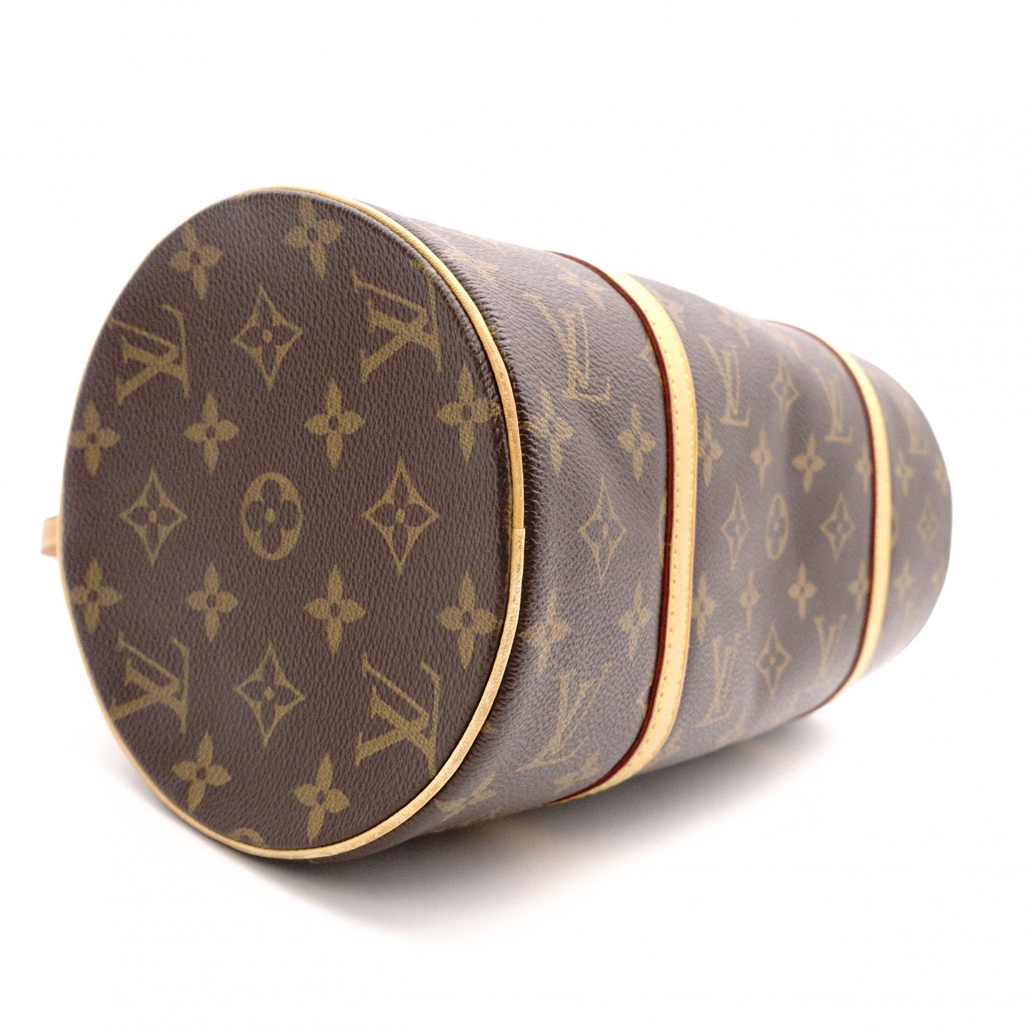LOUIS VUITTON Papillon 30 Monogram Canvas Shoulder Bag (PVC/Leather, Brown), with Pouch